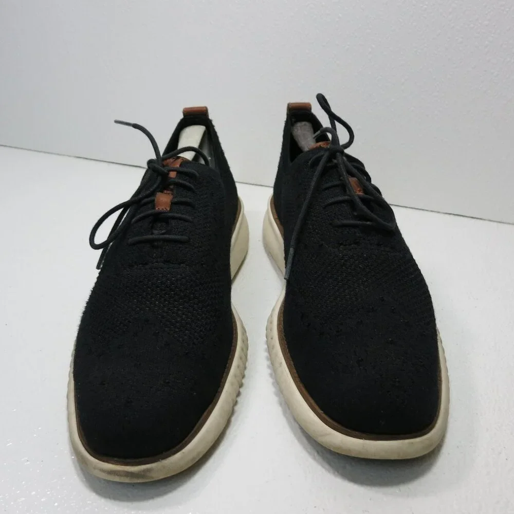 Cole Haan 2.ZERØ GRAND Laser Wingtip Oxfords Fabric Casual Footwear Sz 10.5 M - Picture 5 of 7